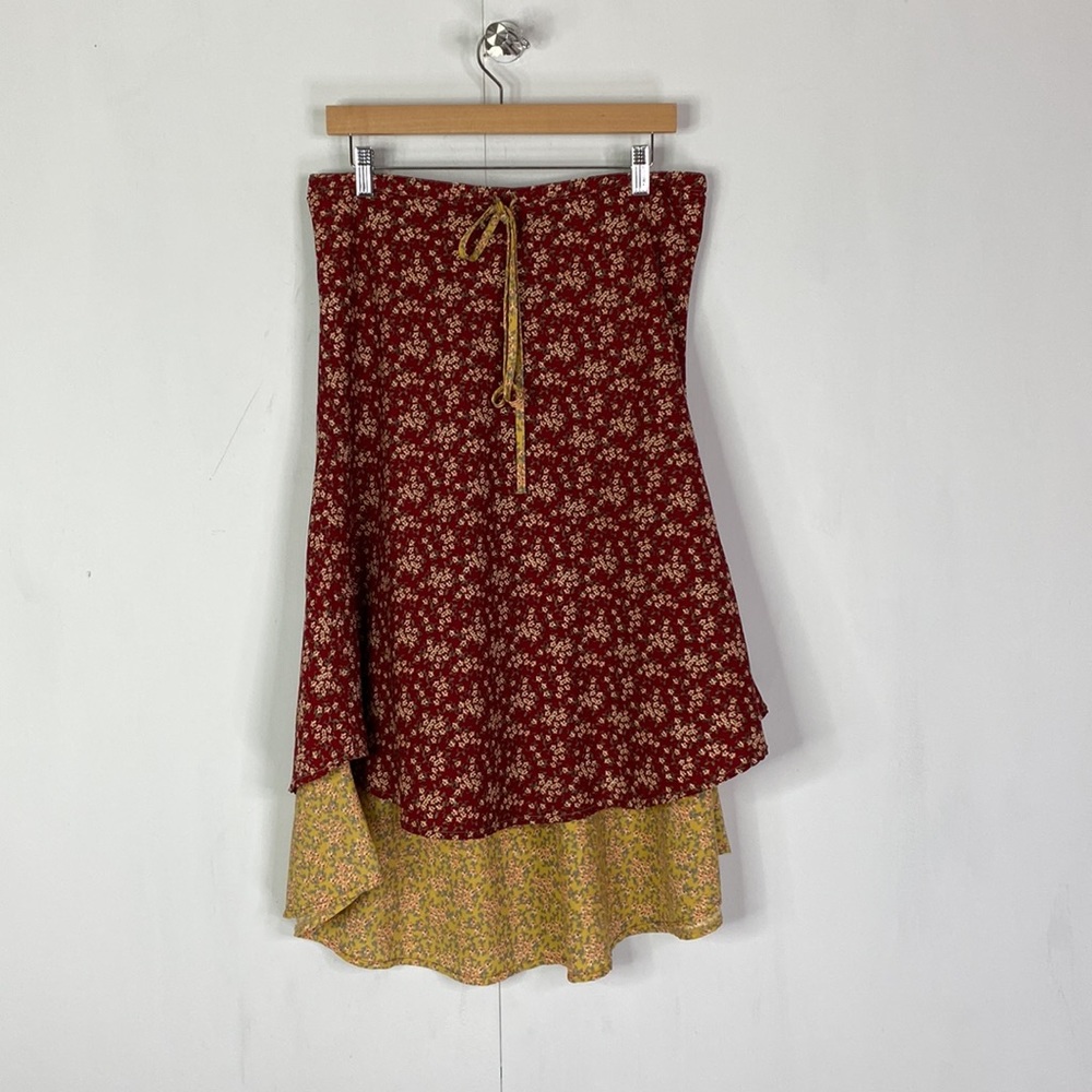 Solitare Y2K Floral Midi Skirt